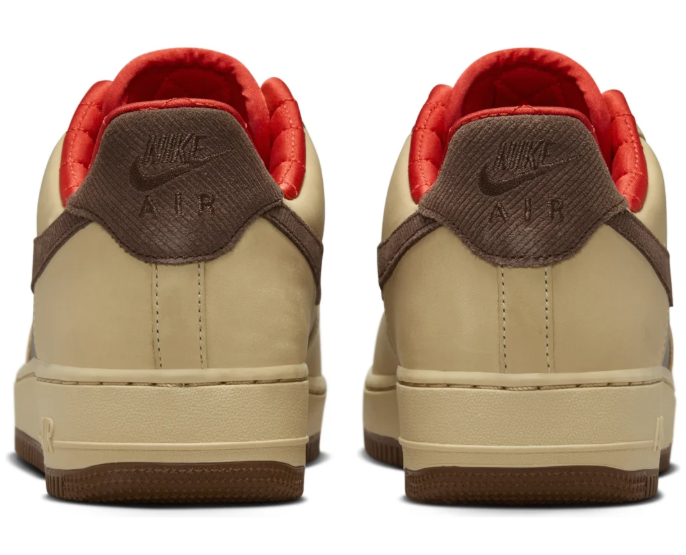 Nike Air Force 1 Low – Light British / Cacao Wow / Red